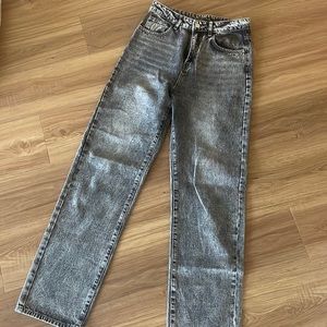 Black jeans wide leg